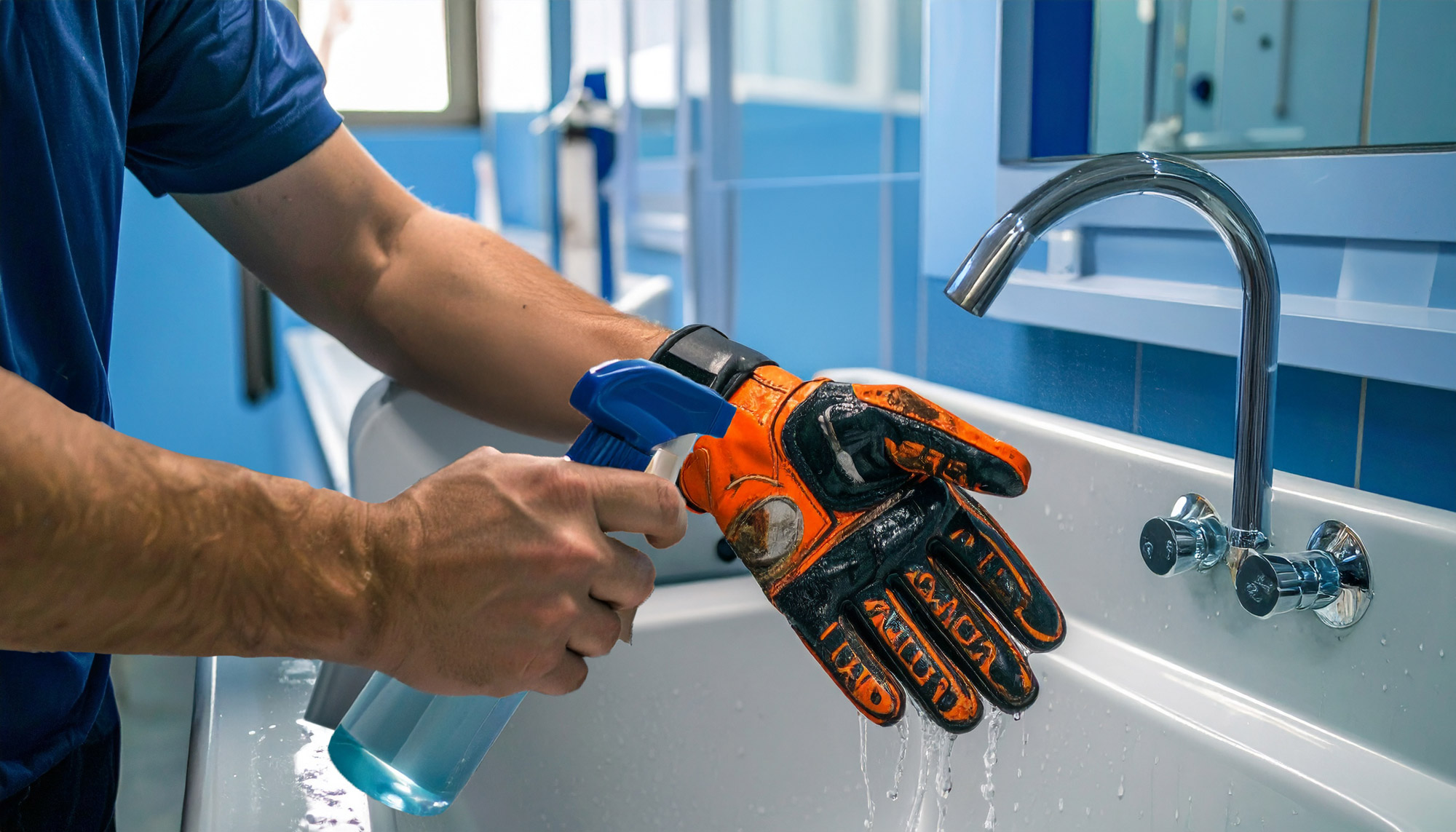 Sticktion Glove Wash close ÷≥up